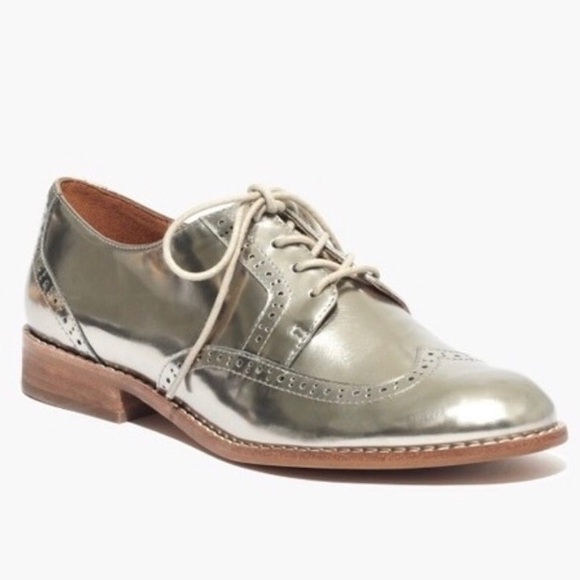 Madewell Shoes - Madewell Metallic Declan Oxfords